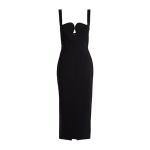 Here Comes The Sun Illusion Midi Dress in Black